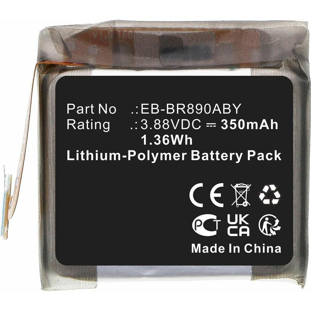 CoreParts Battery for Samsung Smartwatch, Smartwatch Zubehör, Schwarz