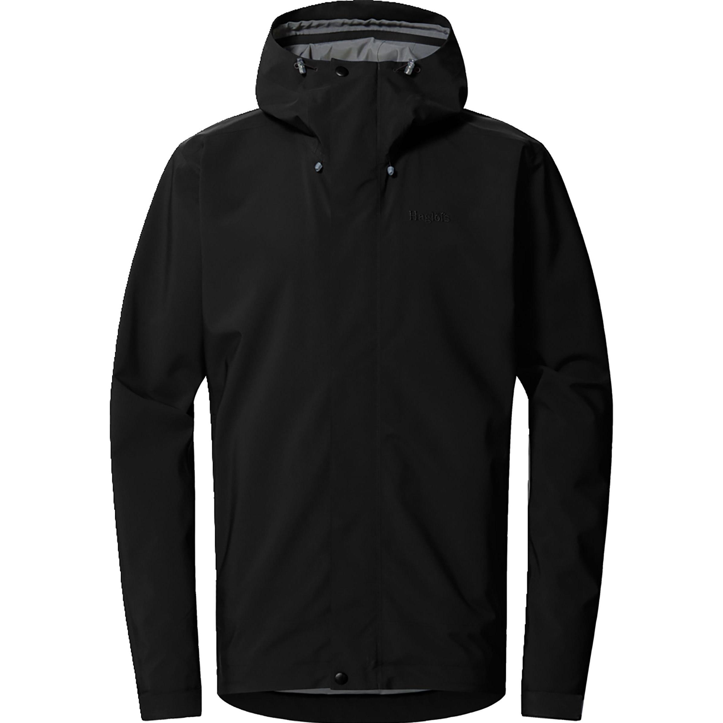 Haglöfs, Herren, Jacke, Breeze Proof Jacket (XL), Schwarz, XL