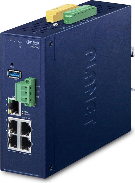 Produktbild Planet Industrial 5-Port GE VPN Security Gateway IVR-300 (5 Ports)