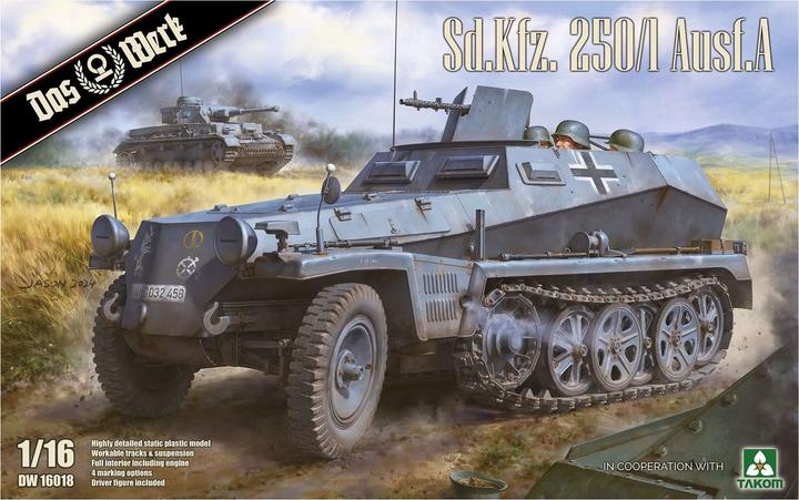 Produktbild Das Werk 1:16 16018 Sd.Kfz. 250/1 Ausf. A - Militair Voertuig Plastic Modelbouwpakket