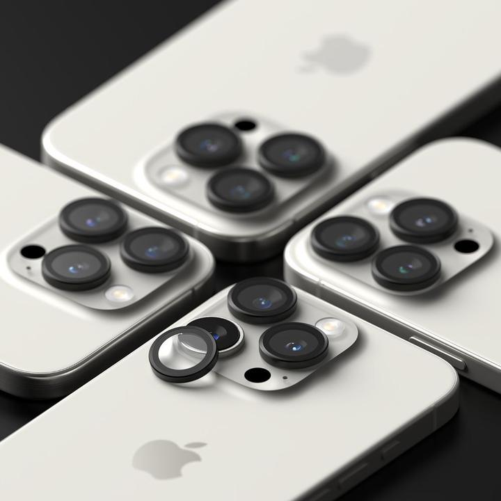 Produktbild Ringke Screen Protector for iPhone 16 Pro / 16 Pro Max CAMERA LENS FRAME GLASS 2 pack (2 Stk., Apple iPhone 16 Pro, Apple iPhone 16 Pro Max)