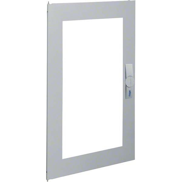 Hager Tür univers rechts transparent RAL9010 für Schrank IP44 H 800xB 550mm, Serverschrank Zubehör, Weiss