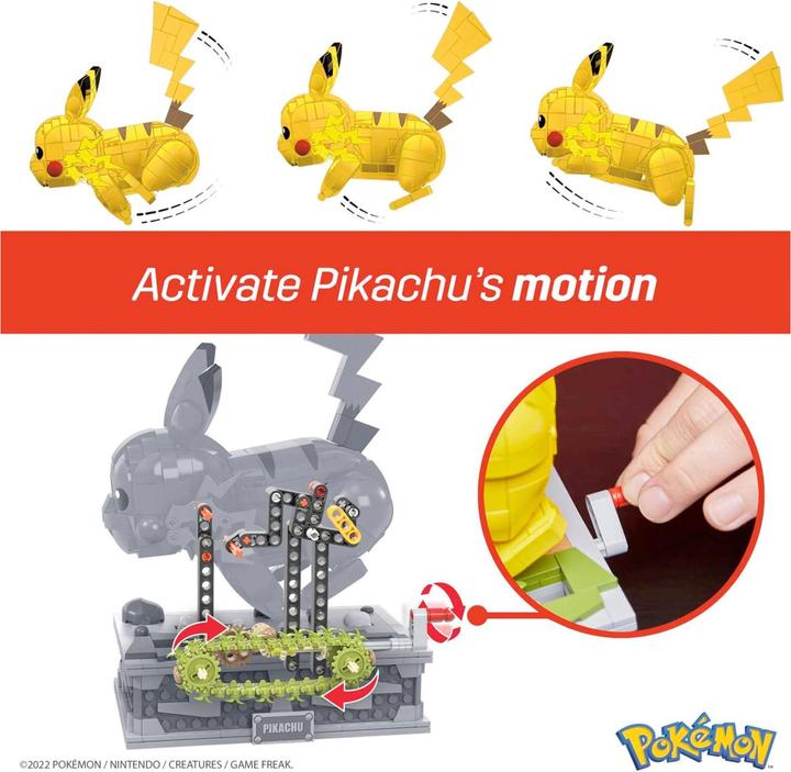 Actual product image Mega Construx Pokémon Motion Pikachu