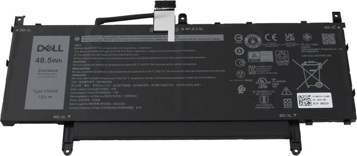 Actual product image Dell 0V5K68 (4 cubicles, 6053 mAh)