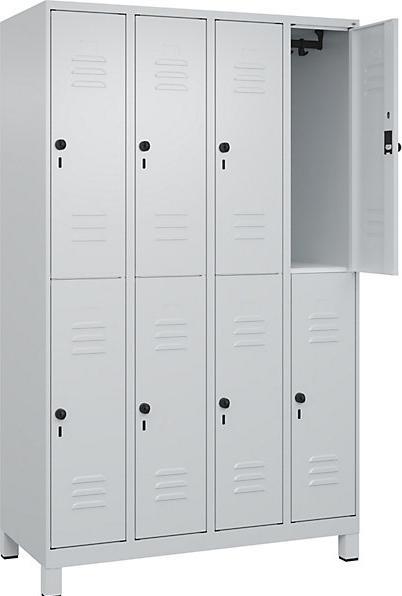 Produktbild C+P CP Spind Classic Plus lichtgrau 080310-40 S10009, 8 Schliessfächer 120,0 x 50,0 x 195,0 cm (120 cm, 195 cm)