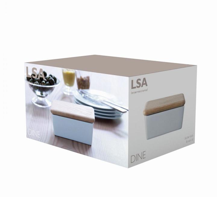 Image du produit LSA Dine Butterdose & Eichenholz Deckel