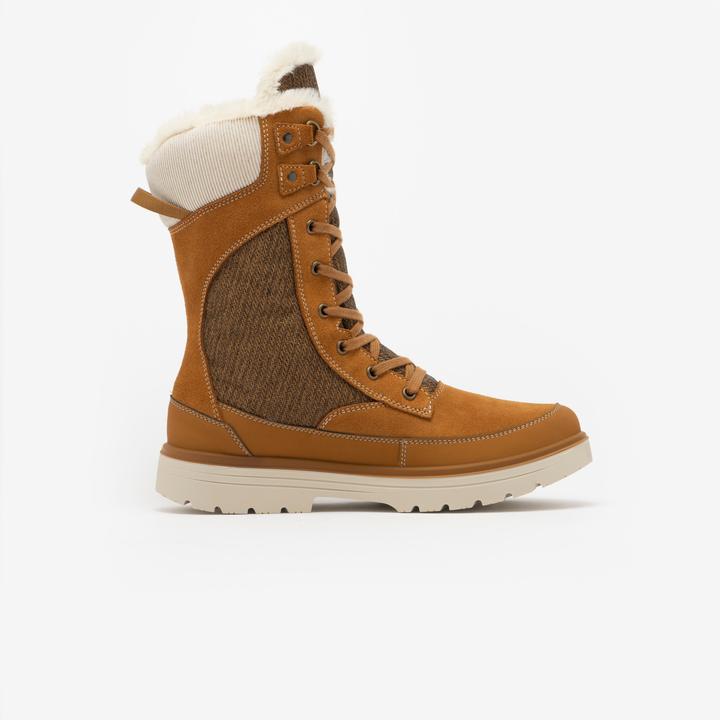 Image du produit Quechua Bottes de randonnée neige chaudes et imperméables femme, NH900 Haute Cuir marron (38)