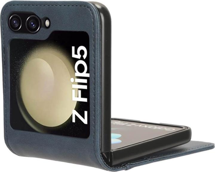 Actual product image Cover-Discount Galaxy Z Flip5 - Case Cover with card slots blue (Samsung Galaxy Z Flip5)