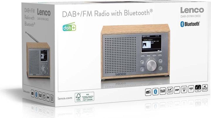Actual product image Lenco DAR-017WH (WD) (DAB+, FM, Bluetooth)