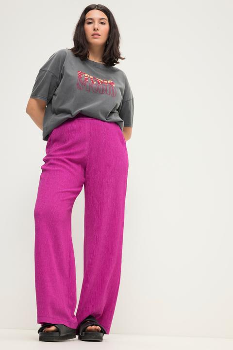 Produktbild Studio Untold Hose, Wide Legs, Krepp, Elastikbund (56)