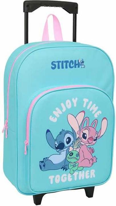 Stitch Schulrucksack Mit Rädern Blau 32 X 42 X 14 Cm
