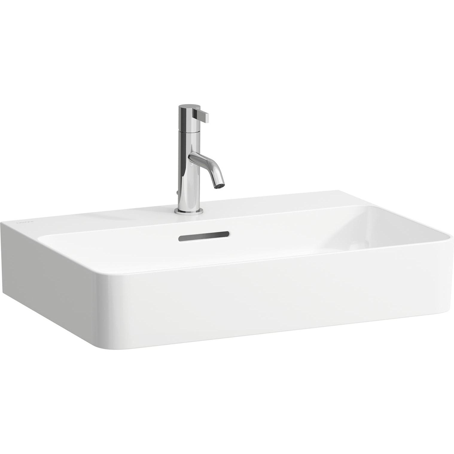 Laufen, Waschbecken, VAL Waschtisch, unterbaufähig, 3 Hahnlöcher, ohne Überlauf, 600x420, H810283 (640 mm, 200 mm)
