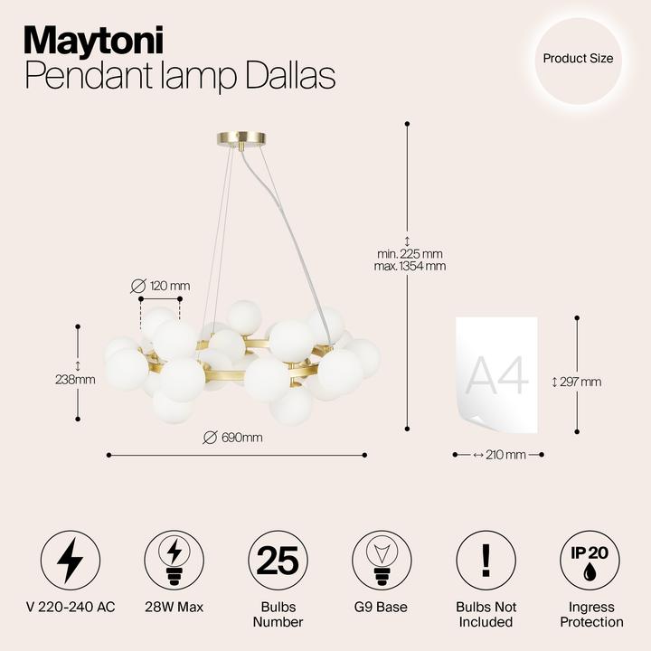 Produktbild Maytoni Dallas (G9)