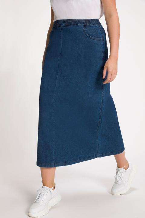 Produktbild Ulla Popken Jeans-Rock, ausgestellt, Elastikbund (58)