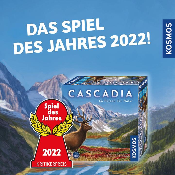 Actual product image Kosmos Familienspiel Cascadia – Im Herzen der Natur (German, 1 - 4 Players)