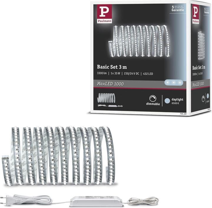 Produktbild Paulmann MaxLED 1000 Stripe Set (Tageslicht, 300 cm, Indoor)