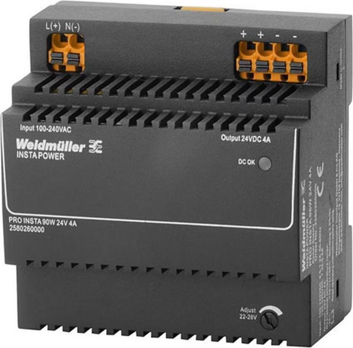 Weidmüller PRO INSTA 96W 24V 4A Alimentatore switching 24 V/DC 4 A 96 W