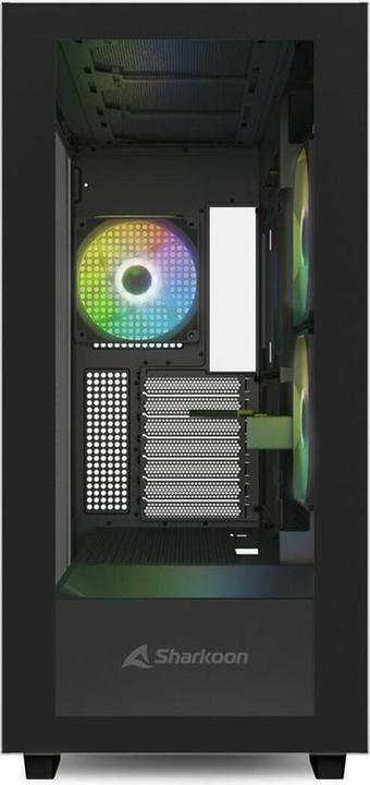 Actual product image Sharkoon Rebel C60 RGB ATX Black (ATX, mATX, Mini-ITX)