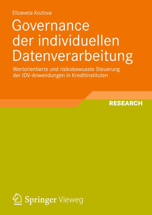 Produktbild Governance der individuellen Datenverarbeitung (Deutsch, Elizaveta Kozlova, 2013)