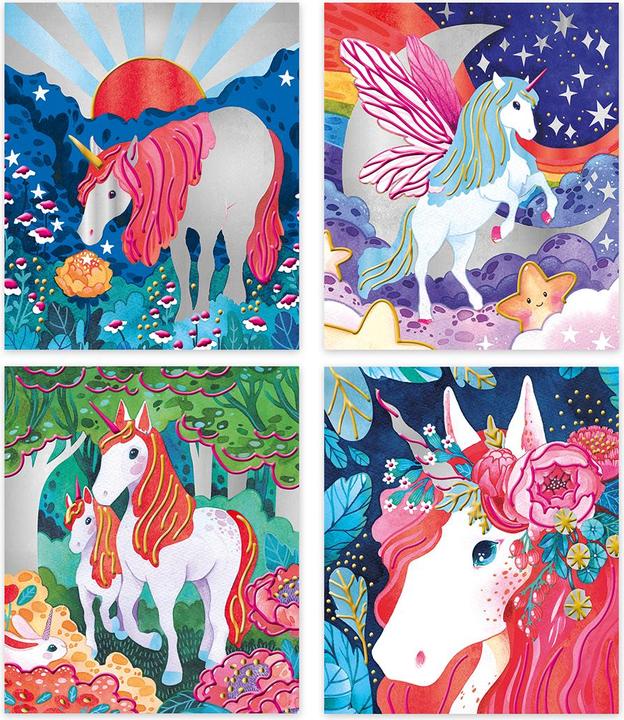 Image du produit Janod Licorne 3D Peintures Nacrees