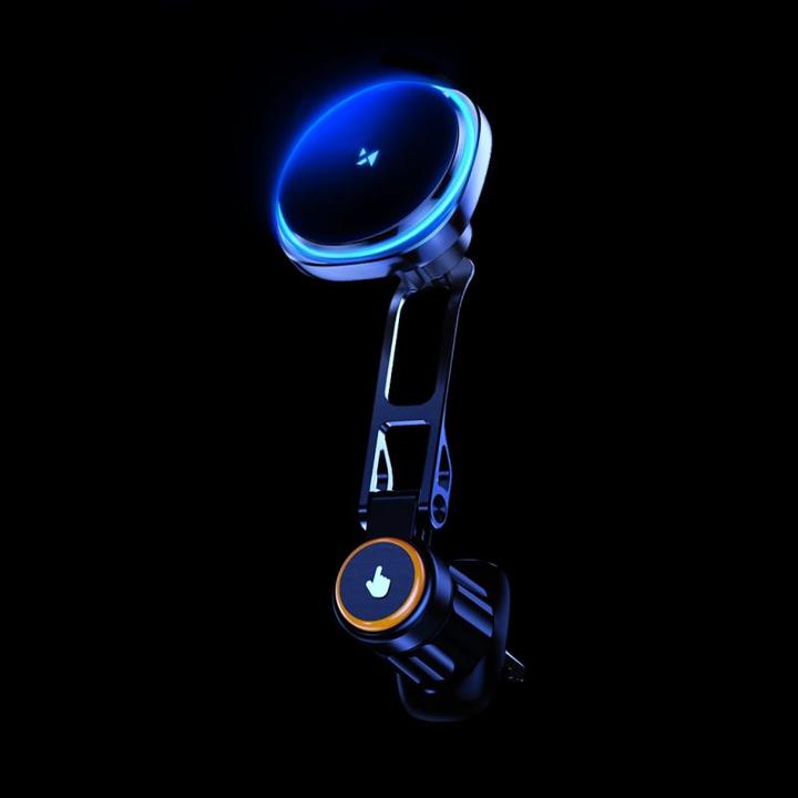 Produktbild Wozinsky WCT5-6S2Y Car Holder with Qi/MagSafe 15W Inductive Charger for Air Vent - Black