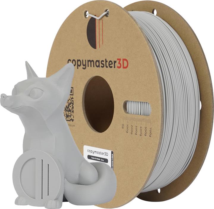 Immagine prodotto Copymaster3D Turbo PLA Matte Filamento per stampante 3D, 1,75 mm, grigio opaco (PLA, 1.75 mm, Grigio)