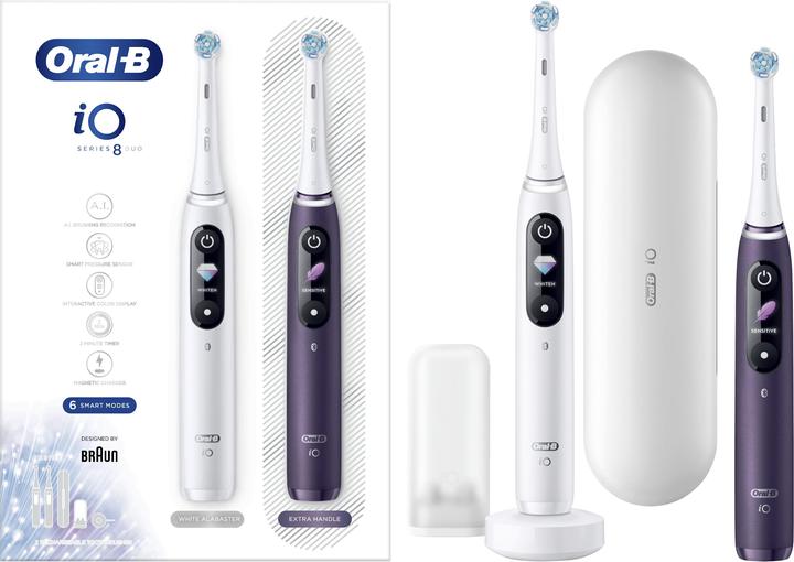Produktbild Braun iO 8 Elektrische Zahnbürste Weiss/Violett