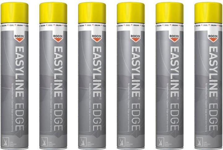 Actual product image ITW Line marking paint Easyline® Edge 750 ml yellow spray can ROCOL