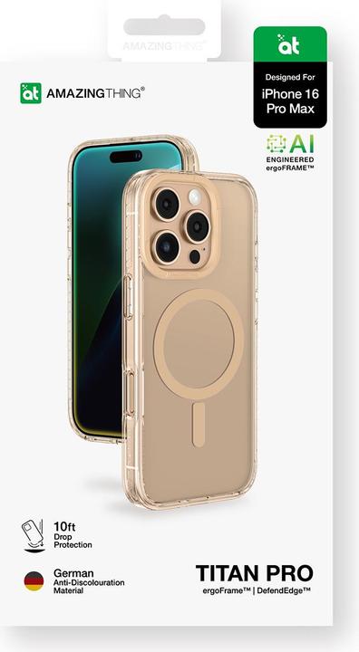 Actual product image Amazingthing Titan Pro Mag Case mit Magnetring für iPhone 16 Pro Max – Roségold (Apple iPhone 16 Pro Max)