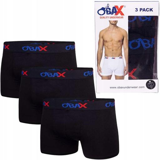 Productafbeelding Obax Herenboxerondergoed 3p, Zwart M (M)