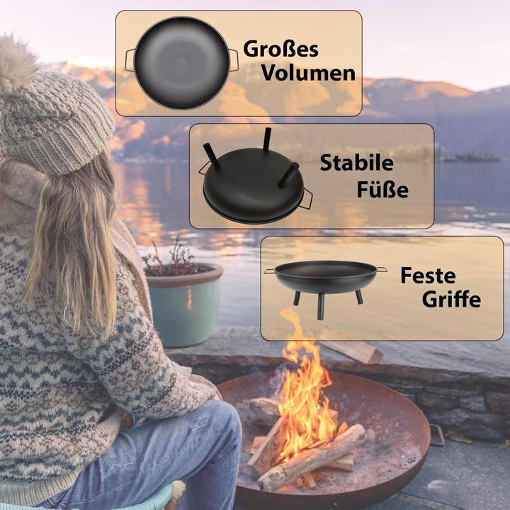 Immagine prodotto Montafox Ciotola da fuoco a treppiede (58 cm)