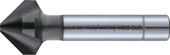 Magni MAYKESTAG 239700800100 Verzinkboor DIN335C Z=3 90° HSS-Eco ALUNIT 8,0 mm rechte schacht, zilver (8,00 mm)