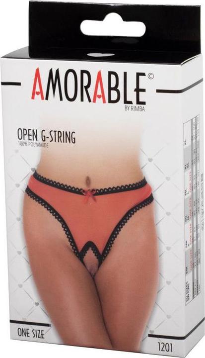 Produktbild Amorable by Rimba Offener String - One Size - Rot (One Size)