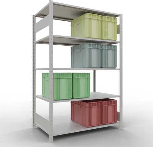 Actual product image Schulte Lagertechnik MULTIplus150 basic racking system with length ledgers