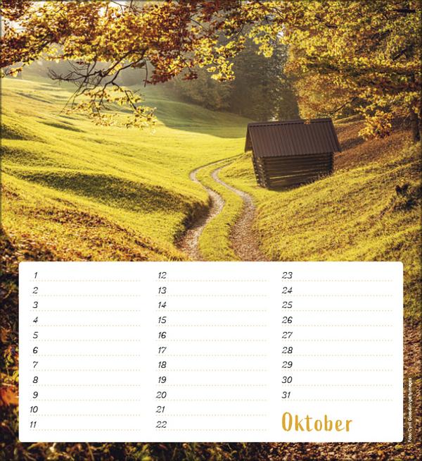 Produktbild Geburtstagskalender Augenblicke der Stille (22.5 x 24.5 cm)