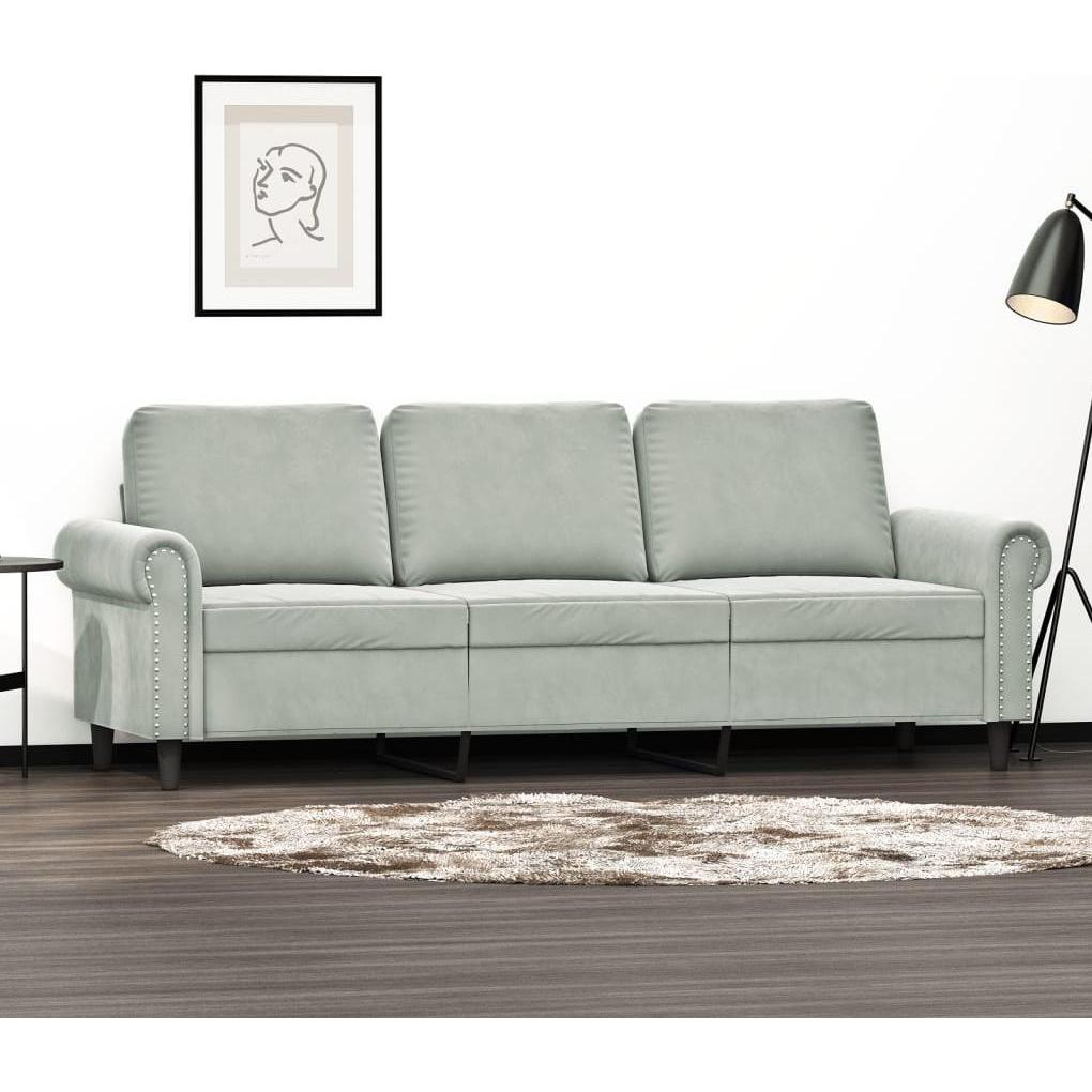 VidaXL, Sofa, 3-Sitzer-Sofa 180 cm Samt (3-Sitzer)