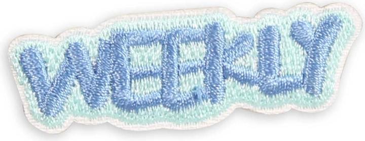 Actual product image PhoneLook Sticker Sticker for mobile/tablet/computer 3D embroidered Weekly blue