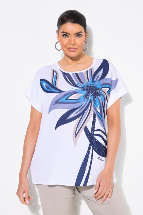 Produktbild Ulla Popken T-Shirt, Blüte, Oversized, Rundhals, Halbarm (42, 44)