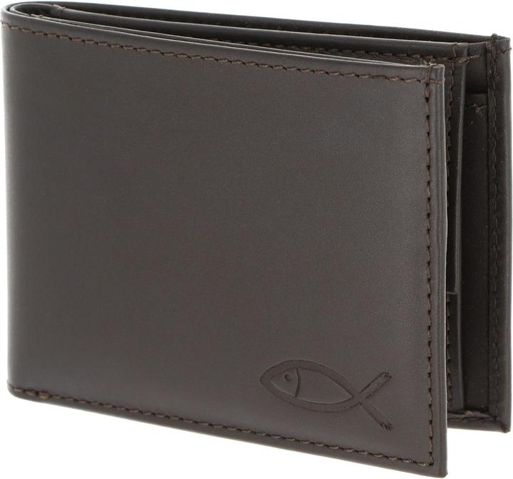 Freedom Fish Embossed Brown