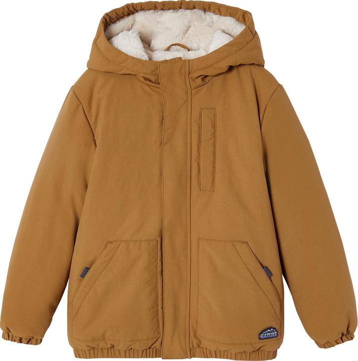 Produktbild Vertbaudet Jungen Winterjacke mit Kapuze und Webpelzfutter, Recycling-Polyester (158, 164)
