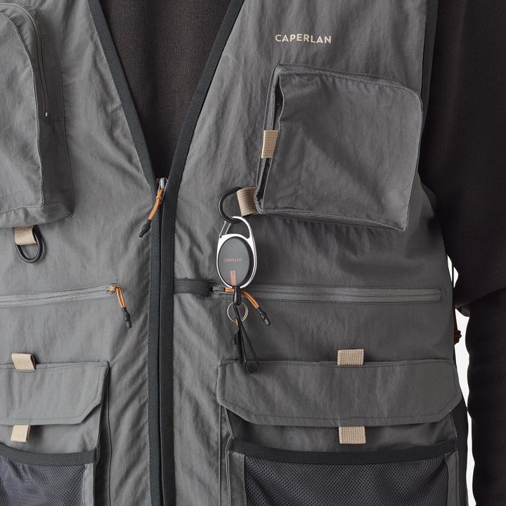 Immagine prodotto Caperlan Gilet da pesca FV 500 grigio (S)