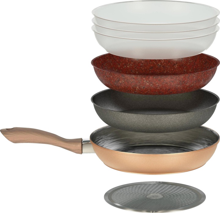 Actual product image Livington Copper & Stone Pan (25 cm, Frying pan, Copper, Aluminium, Steel)