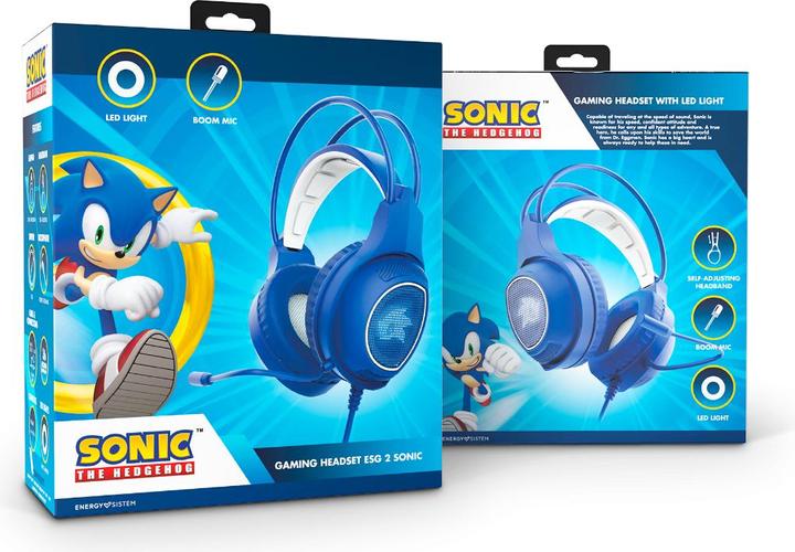 Immagine prodotto Energy Sistem Cuffie da gioco ESG 2 Sonic, con LED e gamba podobiznou (Cablato)