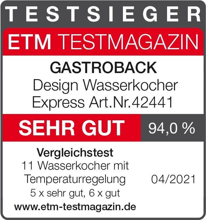 Actual product image Gastroback Express 42441 (1.70 l, CH plug)