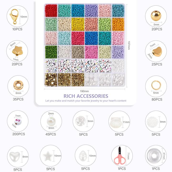 Image du produit Activity Board Perlen Set Schmuck Perlen für Armbänder