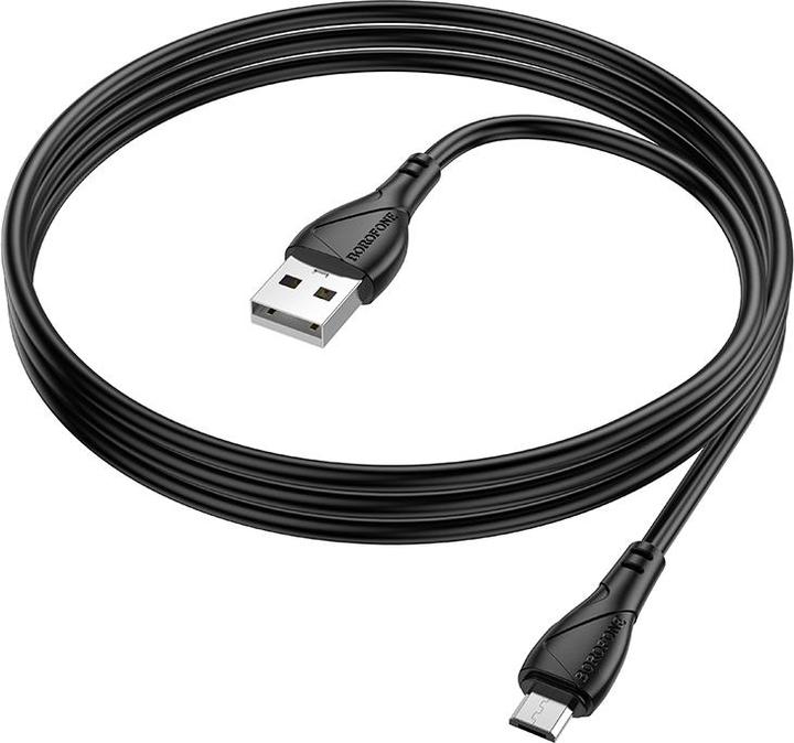 Immagine prodotto Borofone - Data Cable Energy Series (BX121) - USB to USB-Micro, PVC, 2.4A, 1m - Black (1 m)