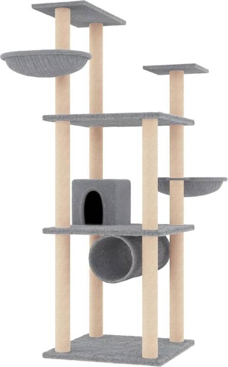 Actual product image vidaXL Kratzbaum (141 cm, Light grey)