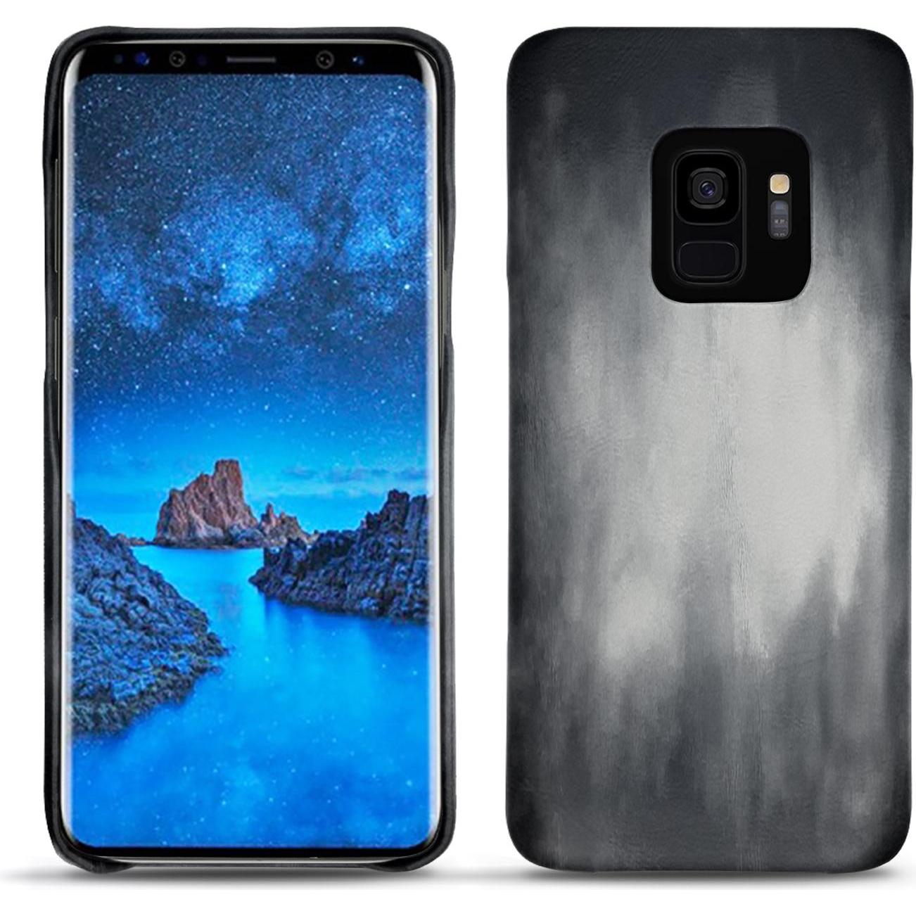 Thumbnail - Noreve Lederschutzhülle (Samsung Galaxy S9), Smartphone Hülle, Grau