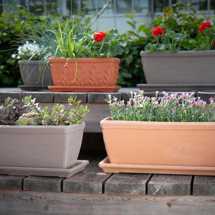 Immagine prodotto Spang Balkonkasten glatt umbra 40 x 18 x 17 cm mit Loch (18 cm)