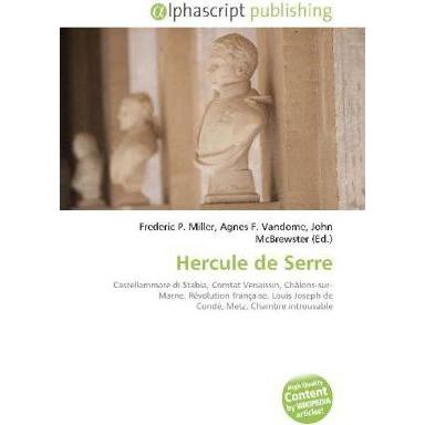 Hercule de Serre, Fachbücher